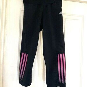 Women's Adidas CLIMALITE Capri Leggings, Size Small, Black